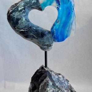Sculpture Mario Carrier - Cœur à cœur