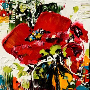 Tableau Karina Kelly - Petits coquelicots
