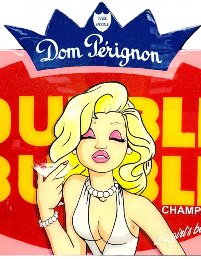 Tableau Sylvain Prévost - Champagne is a girl