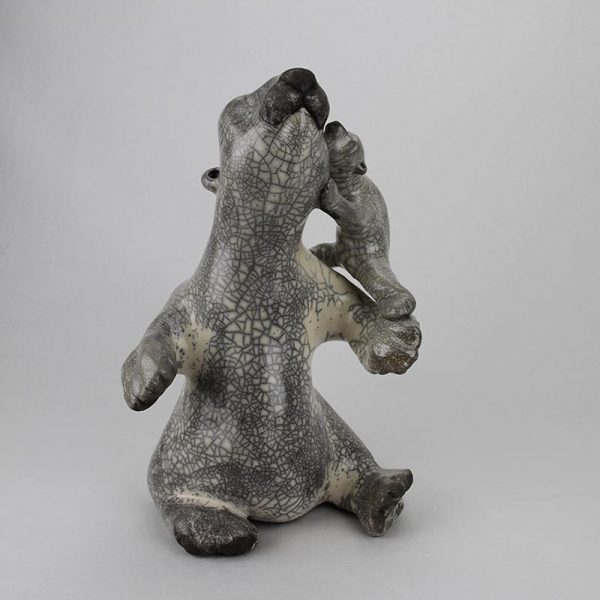 Sculpture Julie Lambert - Acrobatie pour un bisou