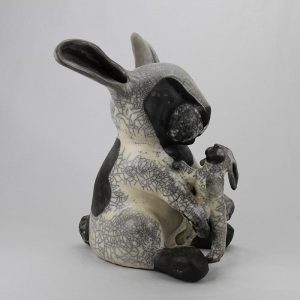 Sculpture Julie Lambert - Bon matin mon lapin