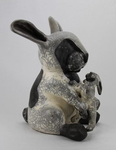 Sculpture Julie Lambert - Bon matin mon lapin