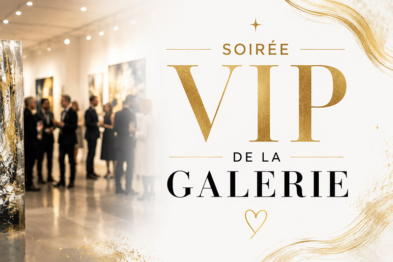 Soirée VIP à la galerie d'art