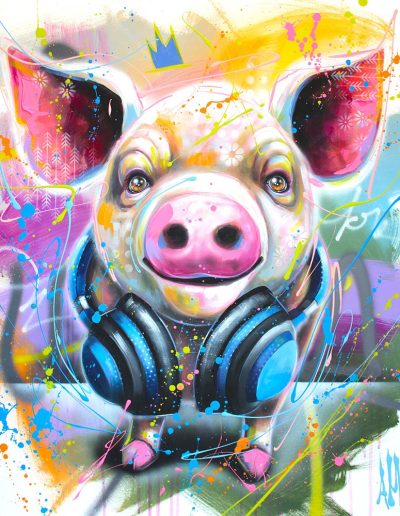 Tableau Andrea Marquis - DJ Pig Party